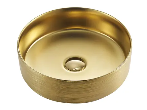 Enzo - Matt Gold Bolleservant i porselen