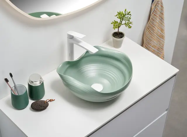 Handmade ART - SJØBRIS Håndlaget bolleservant i Keramikk 