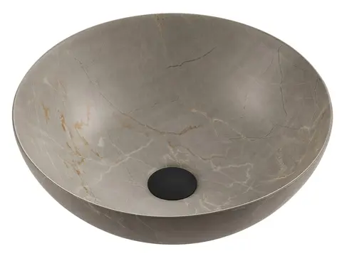 Lino - Beige Matt Marmor Bolleservant i porselen