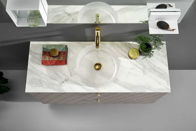 Morello - Hvit Matt Transparent Bolleservant i glass 