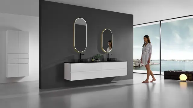 Morello - Sort Transparent Bolleservant i glass 