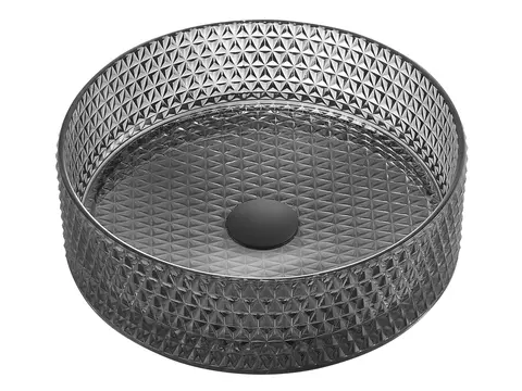 Morello - Sort Transparent Bolleservant i glass