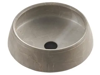 Rocco - Beige Matt Marmor Bolleservant i porselen