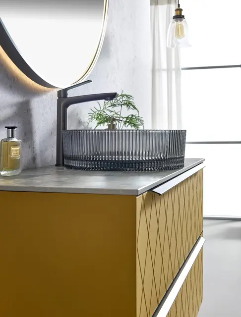Romano - Sort Transparent Bolleservant i glass 
