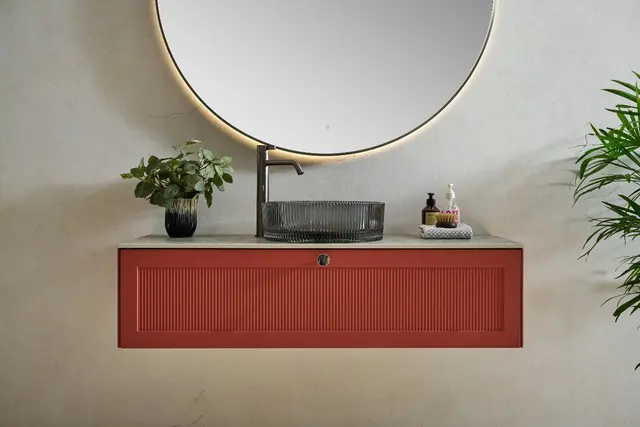Romano - Sort Transparent Bolleservant i glass 