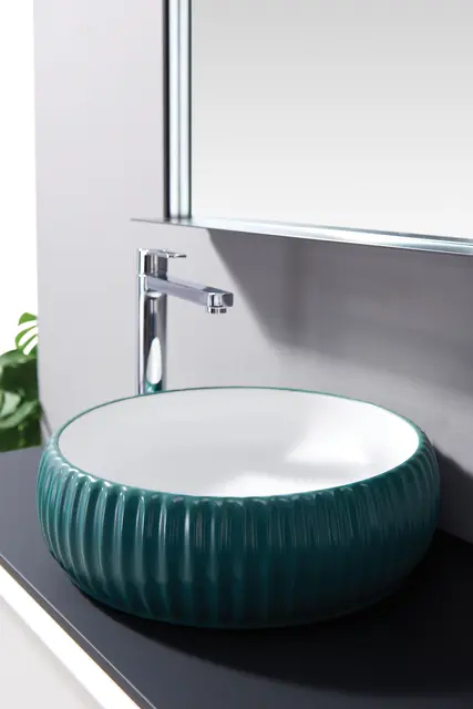 Ruffino - Grønn Matt Bolleservant i porselen 