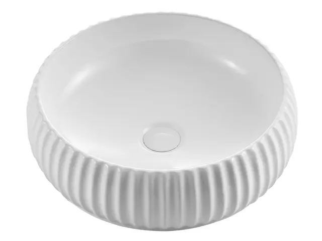 Ruffino - Servant med riller Bolleservant porselen i 3 ulike farger 