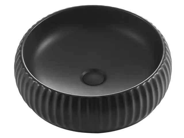 Ruffino - Servant med riller Bolleservant porselen i 3 ulike farger 