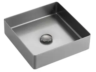 Sabrina - Gunmetal Frittst&#229;ende servant i rustfritt st&#229;l