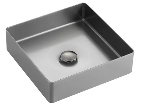 Sabrina - Gunmetal Frittst&#229;ende servant i rustfritt st&#229;l