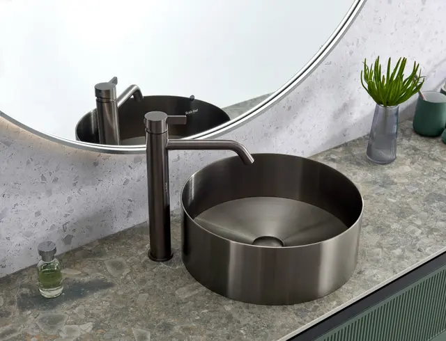 Viola - Gunmetal Bolleservant i rustfritt stål 