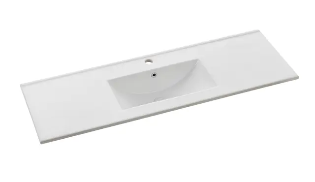 Bello SLIM 120 - Hvit Matt Heldekkende tynn porselen servant 