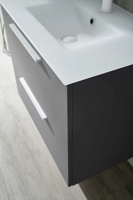 Elba 75 Hvit Matt Heldekkende Glasservant 