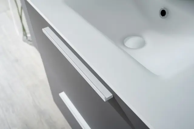 Elba 75 Hvit Matt Heldekkende Glasservant 