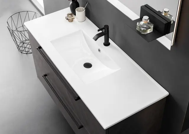 Lisa 120 Enkel Heldekkende tynn porselen servant 