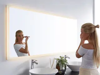 Amalfi 150 Speil med Sandbl&#229;st kant