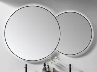 Brindisi 180 Sort Dobbelt speil med ramme