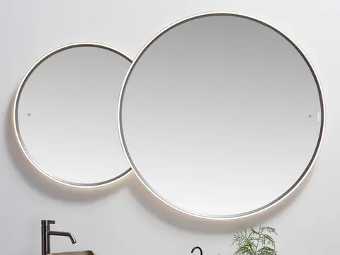 Brindisi DUE - Gunmetal Dobbelt speil med duo sensor