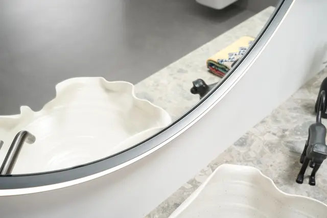 Brindisi DUE - Gunmetal Dobbelt speil med duo sensor 