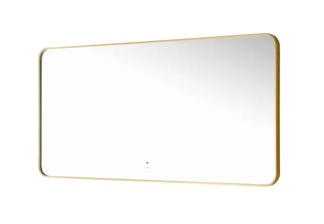 Maranello 150 - Gull Børstet Speil m/ramme og backlight 