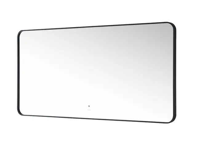 Maranello 150 - Sort Børstet Speil m/ramme, backlight og Ghost 