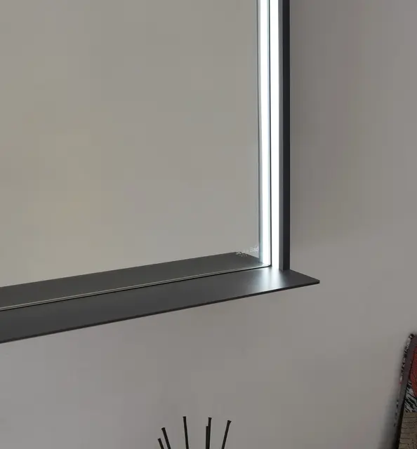 Portofino 240 - Sort Designspeil m/hylle 