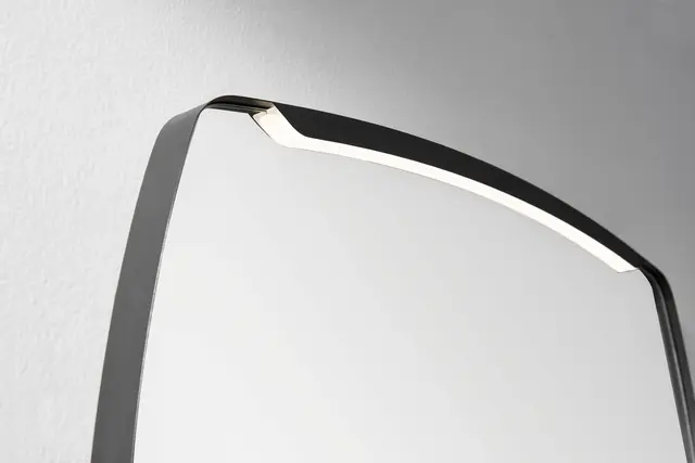 Ravenna Designspeil m/overlys og sort ramme 