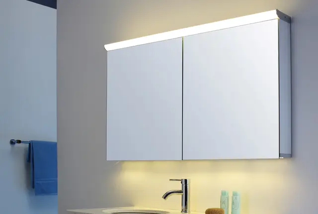 Capri 120 Speilskap med led-lys og underlys 