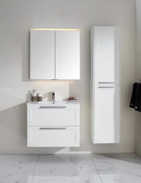 Veneto 75 Speilskap med akryltopp og led-lys 