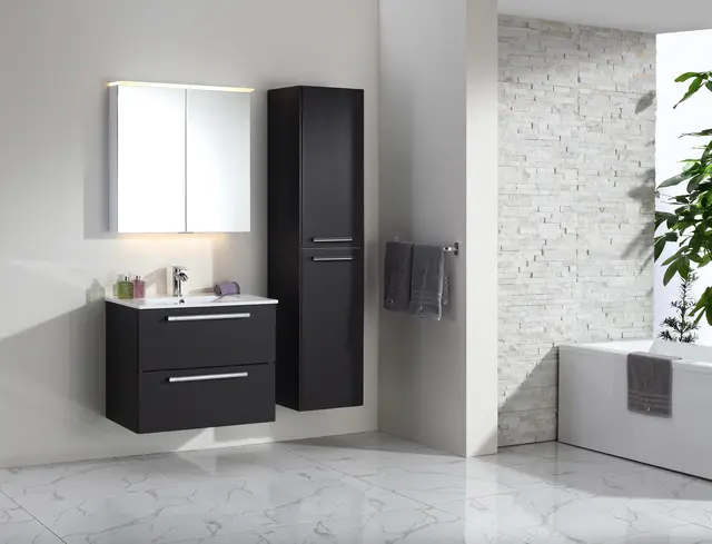 Veneto 75 Speilskap med akryltopp og led-lys 