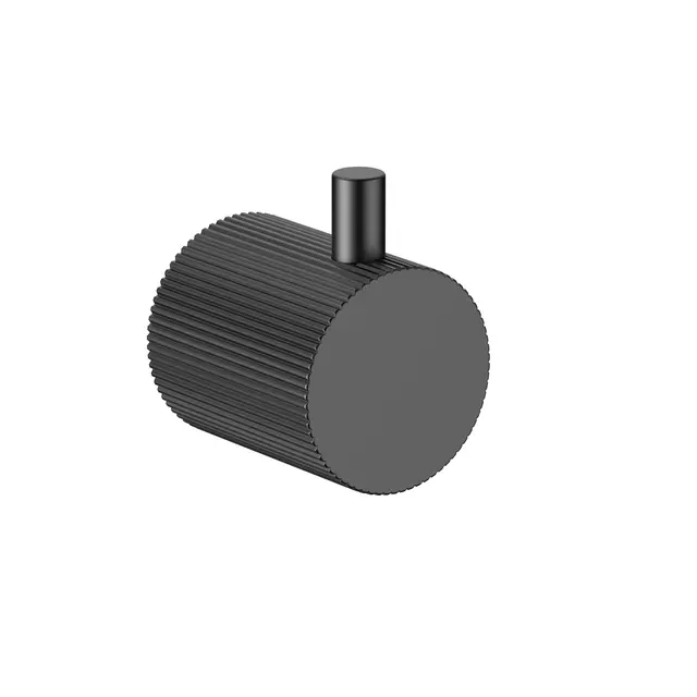 Donato Krok - Sort Matt Håndklekrok i rustfritt stål 