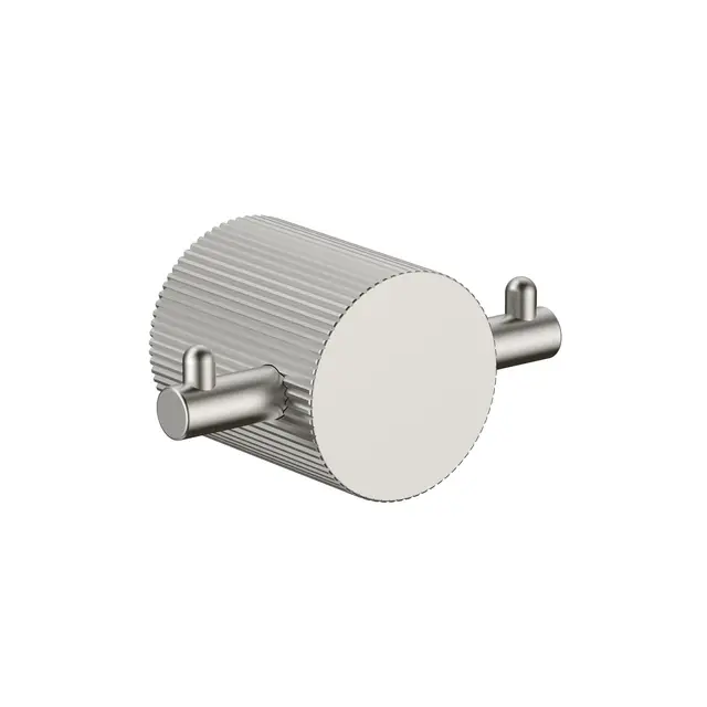 Donato Krok Dobbel - Børstet Stål Dobbel Håndklekrok i rustfritt stål 