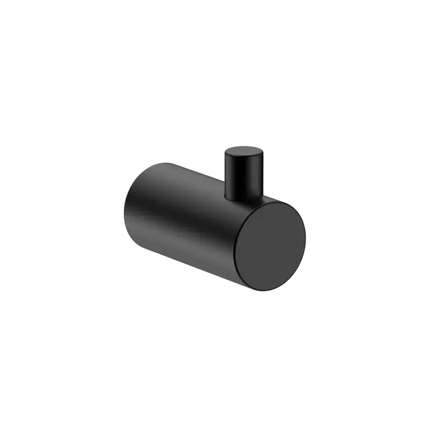 Falco Krok - Sort Matt Håndklekrok i rustfritt stål 