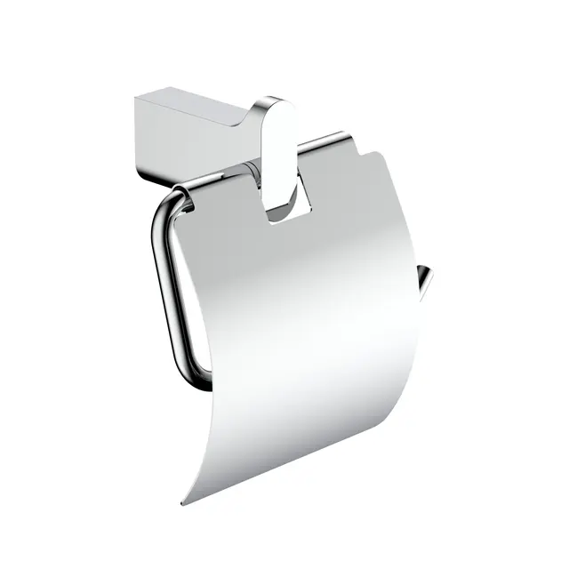 Polito Papirholder m/lokk - Polert Stål Toalettpapirholder m/lokk 