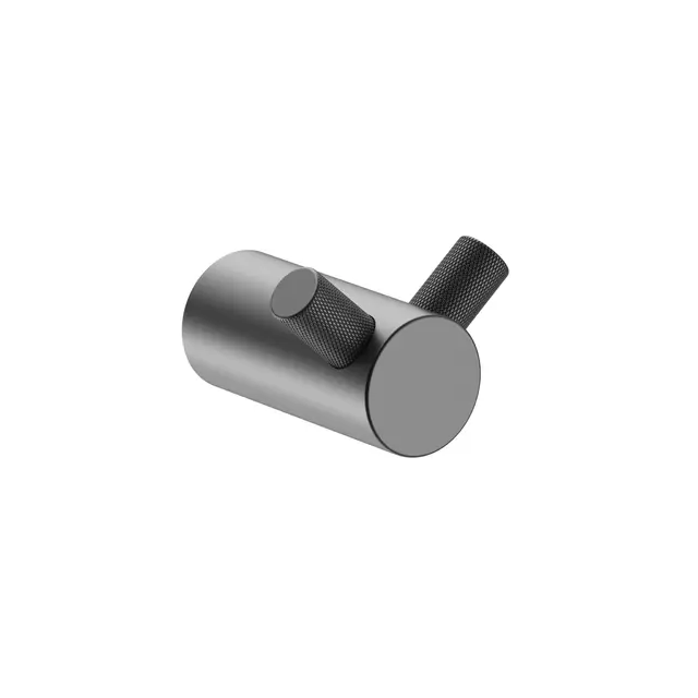 Santino Krok Dobbel - Gunmetal Dobbel Håndklekrok i rustfritt stål 