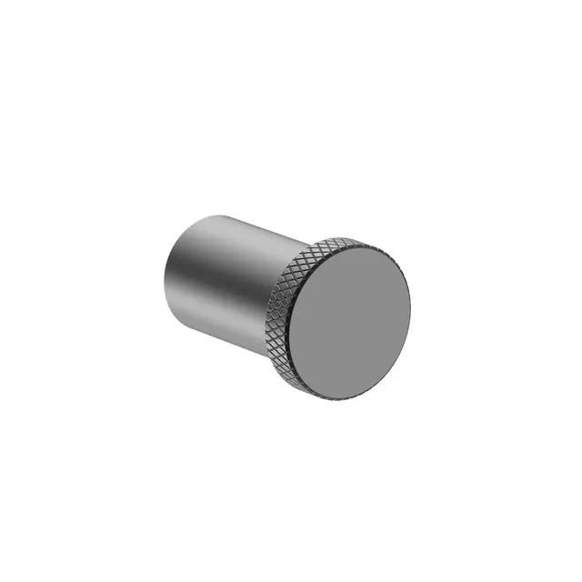 Santino Krok Rund - Gunmetal Håndklekrok i rustfritt stål 