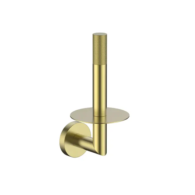 Santino Reserverullholder - Gull Børstet Reserverullholder i rustfritt stål 