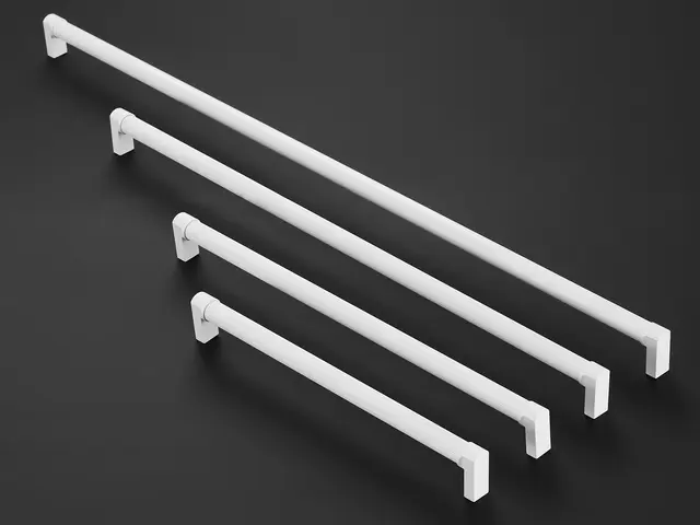 Fabio Håndtak 600 - Hvit Matt Med riller 