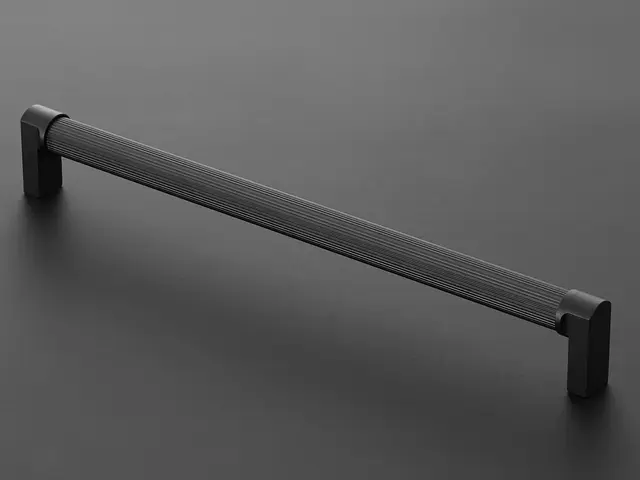 Fabio Håndtak 600 - Sort Matt Med riller 