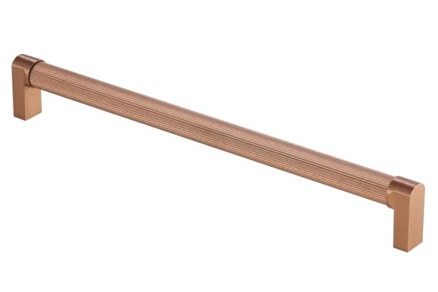 Fabio Håndtak 128 - Kobber Børstet Med riller 