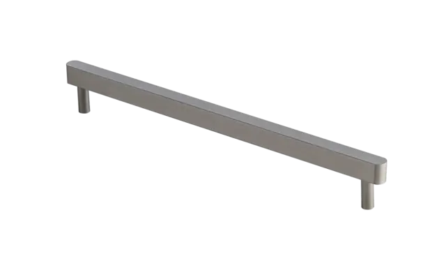 Leone Håndtak 128 - Gunmetal Stilren med godt grep 